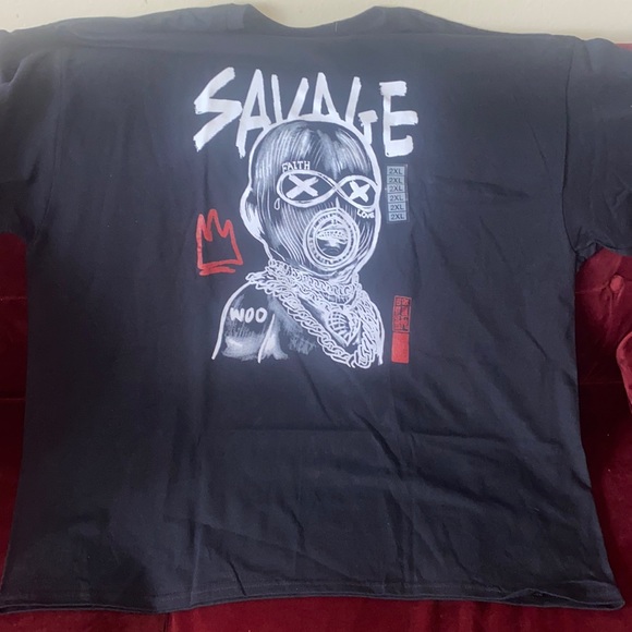 Other - MENS Black Graphic Savage Tee
